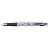 Der Stift hat schwarze Akzente und einen Klick  (Rückseite)