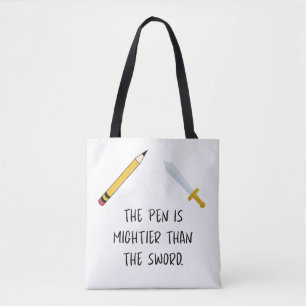 Der Stift ist mächtiger als das Schwert Tasche