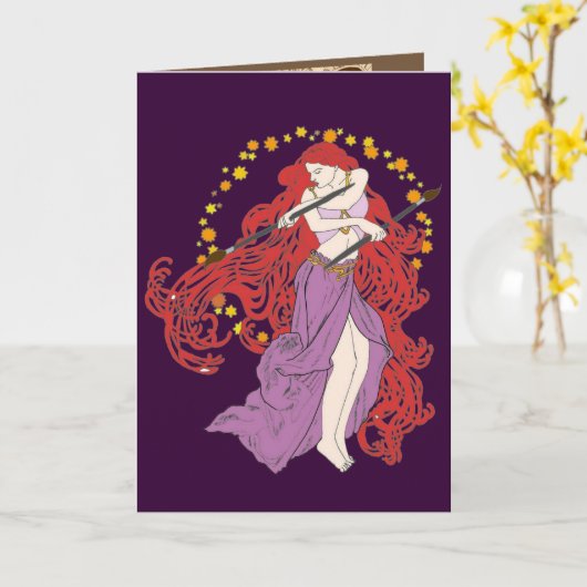 Der Stift ist mächtiger Karte (Gelbe Blume)