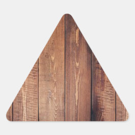 Der Stil aus echtem Holz Dreieckiger Aufkleber