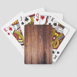 Der Stil aus echtem Holz Spielkarten