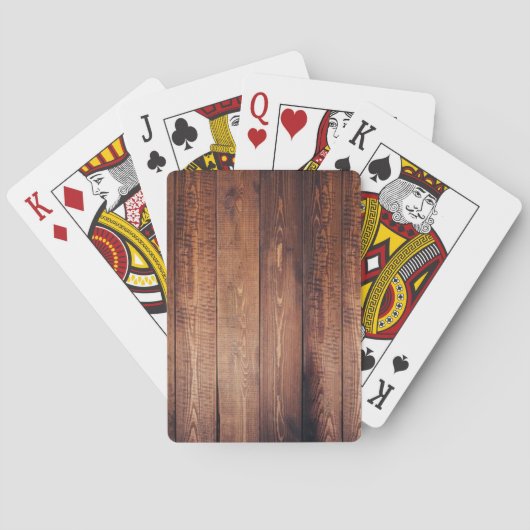 Der Stil aus echtem Holz Spielkarten (Rückseite)