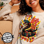 Der Stil der grünen Holzschlange - Chinesisches Ne T-Shirt