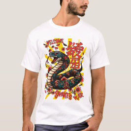 Der Stil der grünen Holzschlange - Chinesisches Ne T-Shirt