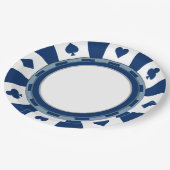 Der Stil des Poker Player-Party Pappteller (Schrägansicht)