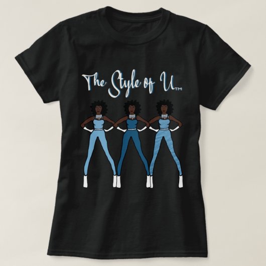 Der Stil des U-T - Shirt (Blue Topaz) (Design vorne)