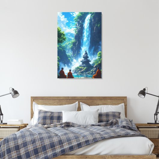 Der stille Aufstieg der Mönche Leinwanddruck (Insitu (Schlafzimmer))