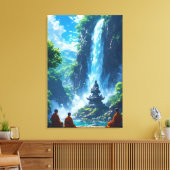 Der stille Aufstieg der Mönche Leinwanddruck (Insitu (Wohnzimmer))