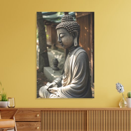 Der stille Buddha Leinwanddruck (Insitu (Wohnzimmer))