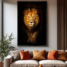 Der stille König Leinwanddruck