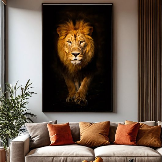 Der stille König Leinwanddruck