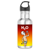 Der stille Mann Edelstahlflasche (Vorderseite)