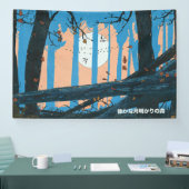 Der stille mondhelle Wald Banner (Messe)