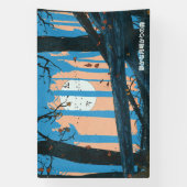 Der stille mondhelle Wald Banner (Vertikal)