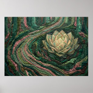 Der stille Schrei einer verwelkenden Rose Poster