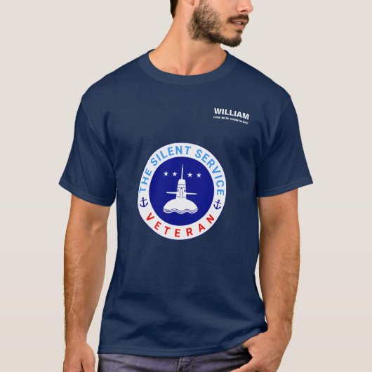 Der Stille Service Veteran U-Boot elegant T-Shirt (Vorderseite)