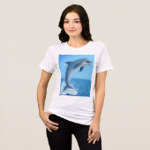 Der stille Tanz des Delfins Tri-Blend Shirt (Vorderseite voll)