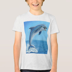 Der stille Tanz des Delfins Tri-Blend Shirt