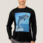 Der stille Tanz des Delfins Tri-Blend Shirt (Vorderseite)
