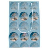 Der Stillstand des Skifahrers Mittlere Geschenktüte (Rückseite)