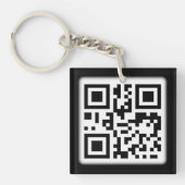 Der stilvolle QR-Code-Acryl-Schlüsselanhänger Schlüsselanhänger (Vorderseite)
