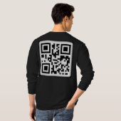 Der stilvolle QR-Code-T - Shirt (Schwarz voll)