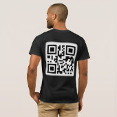 Der stilvolle QR-Code-T - Shirt (Schwarz voll)