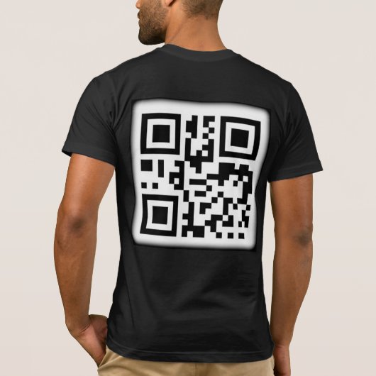 Der stilvolle QR-Code-T - Shirt (Rückseite)