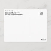 Der Stipendiat von Osman Hamdi Bey Postkarte (Rückseite)