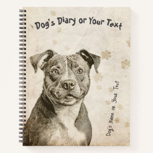 Der stoische Staffy: Ein Samtflusspferd’s Notizblock