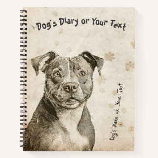 Der stoische Staffy: Ein Samtflusspferd’s Notizblock