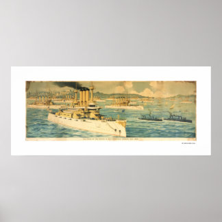 Der Stolz auf den Pazifik im Hafen von San Francis Poster