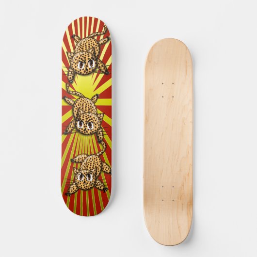Der Stolz der Leopard Skateboard (Vorderseite)