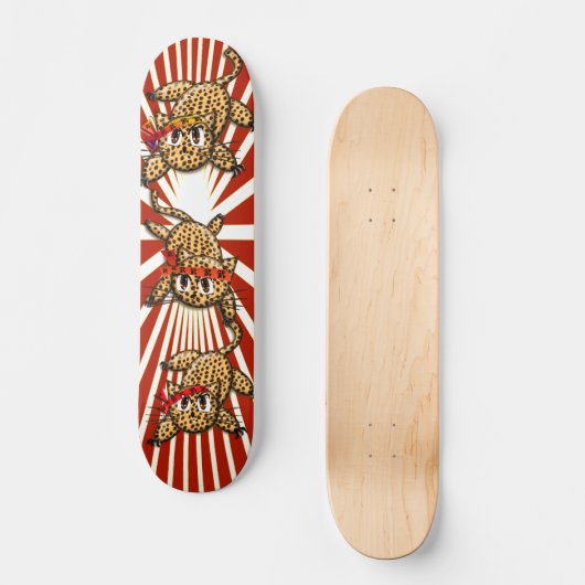 Der Stolz der Leopard Skateboard (Vorderseite)