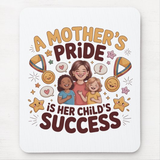 Der Stolz einer Mutter ist der Erfolg ihres Kindes Mousepad (Vorne)