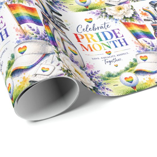 Der Stolz für Golfer Geschenkpapier (Rolleneckpunkt)
