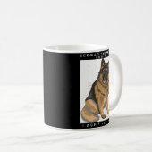 Der stolze Besitzer eines deutschen Schäferhirten, Kaffeetasse (VorderseiteRechts)