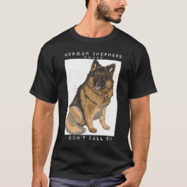 Der stolze Besitzer eines deutschen Schäferhirten, T-Shirt