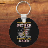 Der stolze Bruder von Soldaten der Nationalgarde D Schlüsselanhänger (Vorderseite)