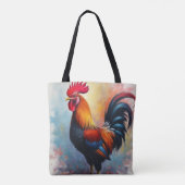 Der stolze Hahn Tasche (Rückseite)