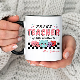 Der stolze Lehrer von Sweethearts Valentinstag ros Tasse