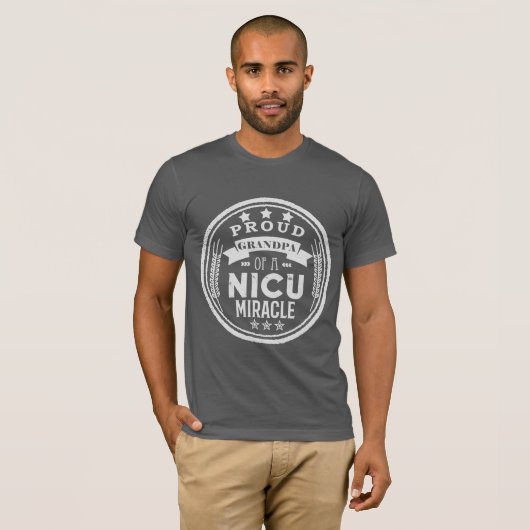 Der stolze Opa eines NICU-Wunders T-Shirt (Vorne ganz)