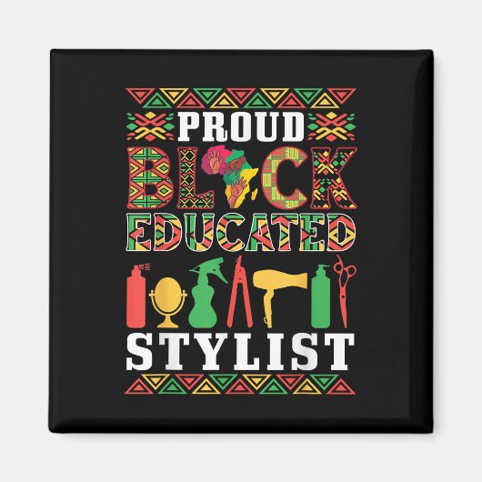 Der stolze schwarze Stylist, amerikanischer afrika Magnet (Vorne)