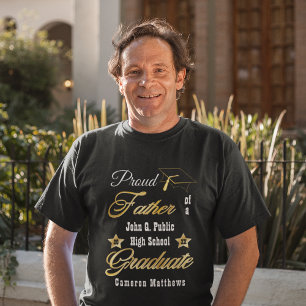 Der stolze Vater des Graduate Name   ABSCHLUSS Tri-Blend Shirt