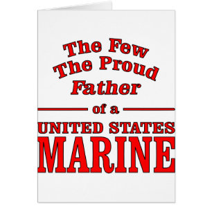 Der stolze Vater eines Staat-Marinesoldaten