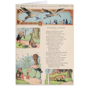Der Storch und der Fox von den Fabeln
