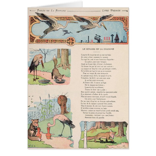 Der Storch und der Fox von den Fabeln (Vorne)