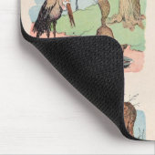Der Storch und der Fox von den Fabeln Mousepad (Ecke)