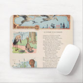 Der Storch und der Fox von den Fabeln Mousepad (Mit Mouse)