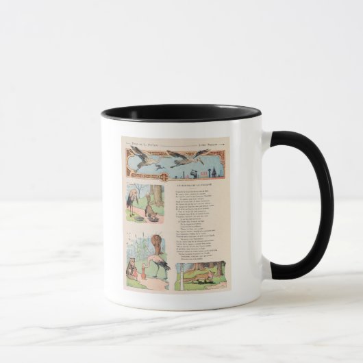 Der Storch und der Fox von den Fabeln Tasse (Rechts)